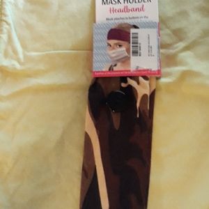 Mask holder headband